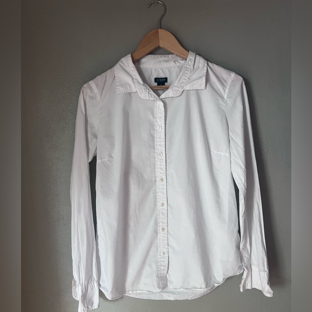 J. Crew White Button Down Shirt